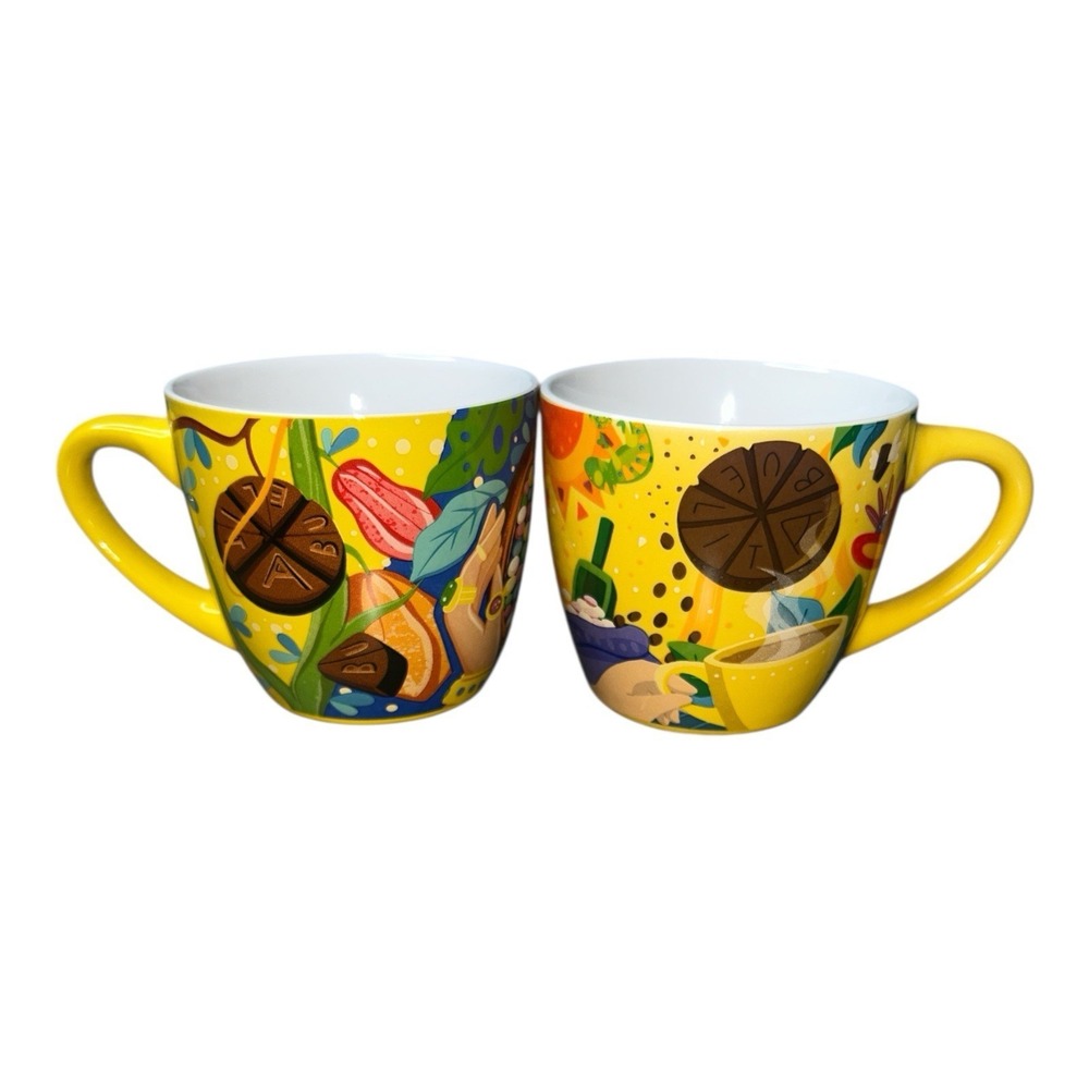 Limited Edition Nestlé Abuelita Ceramic Mug Set 2021 Colorful Cocoa Cups Mexico